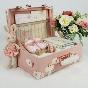Baby keepsake suitcase